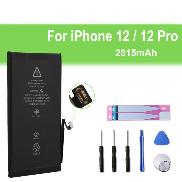 Batterie de remplacement pour iPhone 12 / 12 Pro, 2815 mAh Batterie de remplacement pour iPhone 12 / 12 Pro, 2815 mAh